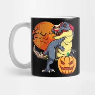 Dinosaur T-rex Pumpkin Mummy Boys Halloween Party Mug